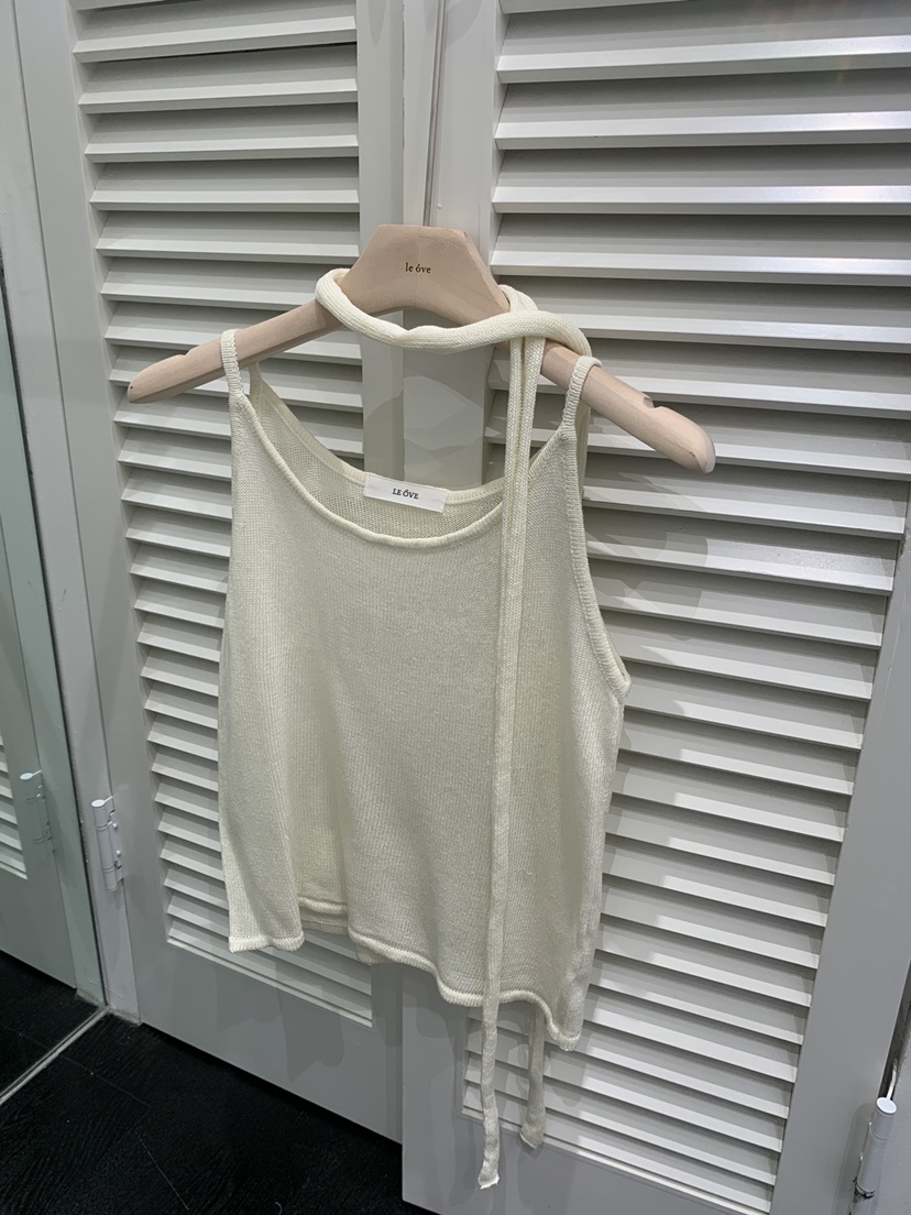 LE OVE/VERDI韓國直郵女裝新款推薦休閑吊帶背心含飄帶LE OVE/VERDI吊帶/背心圖色2