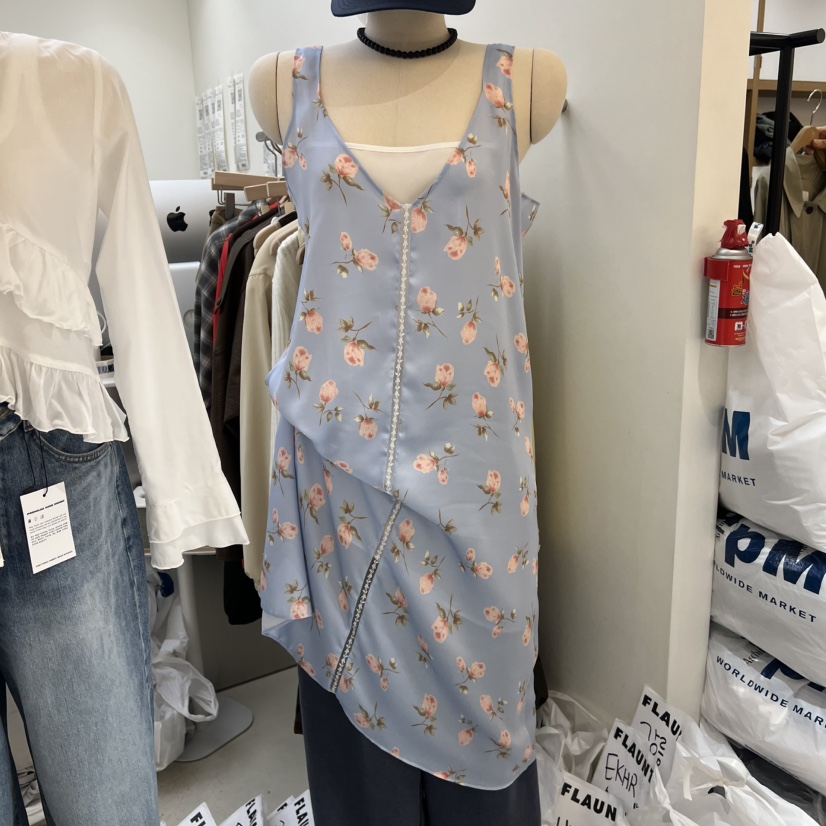 FLAUNT韓國直郵女裝新款推薦26春夏人氣職業休閑套裝雙層FLAUNT套裝圖色2