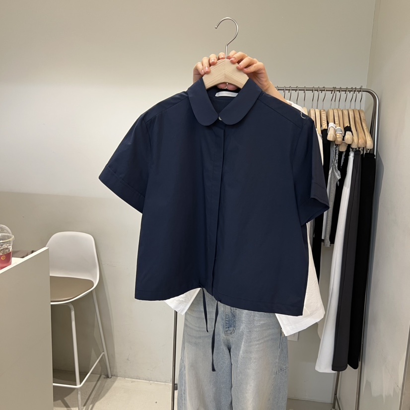 OUTRENE韓國東大門代購女士新款26春夏休閑人氣襯衫蕾絲衫OUTRENE襯衫/蕾絲衫圖色3