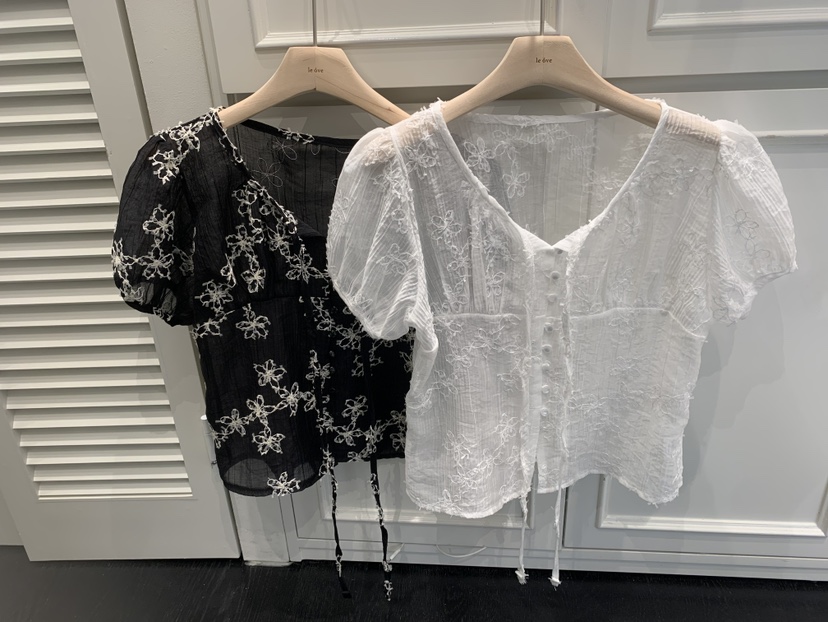 LE OVE/VERDI韓國直郵女裝新品推薦26春夏休閑襯衫蕾絲衫LE OVE/VERDI襯衫/蕾絲衫