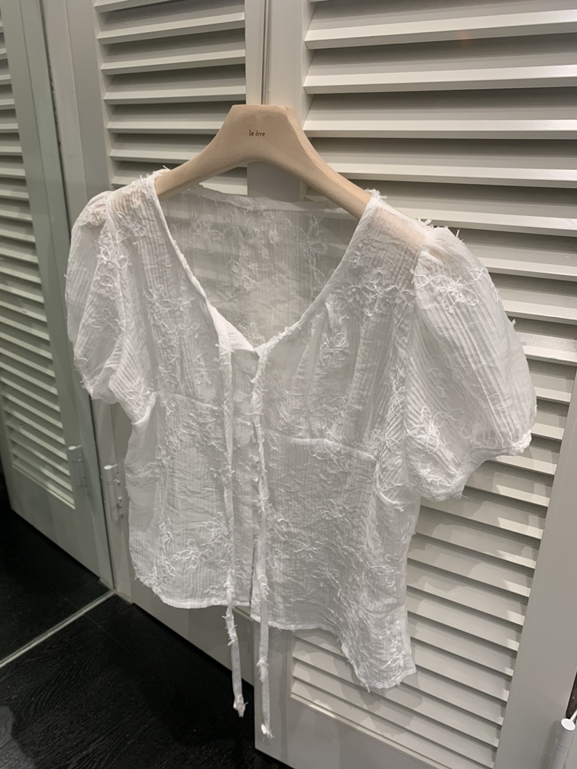LE OVE/VERDI韓國直郵女裝新品推薦26春夏休閑襯衫蕾絲衫LE OVE/VERDI襯衫/蕾絲衫圖色1