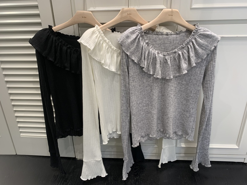 LE OVE/VERDI韓國直郵實拍女裝新款休閑人氣26春夏長袖T恤LE OVE/VERDI長袖T恤