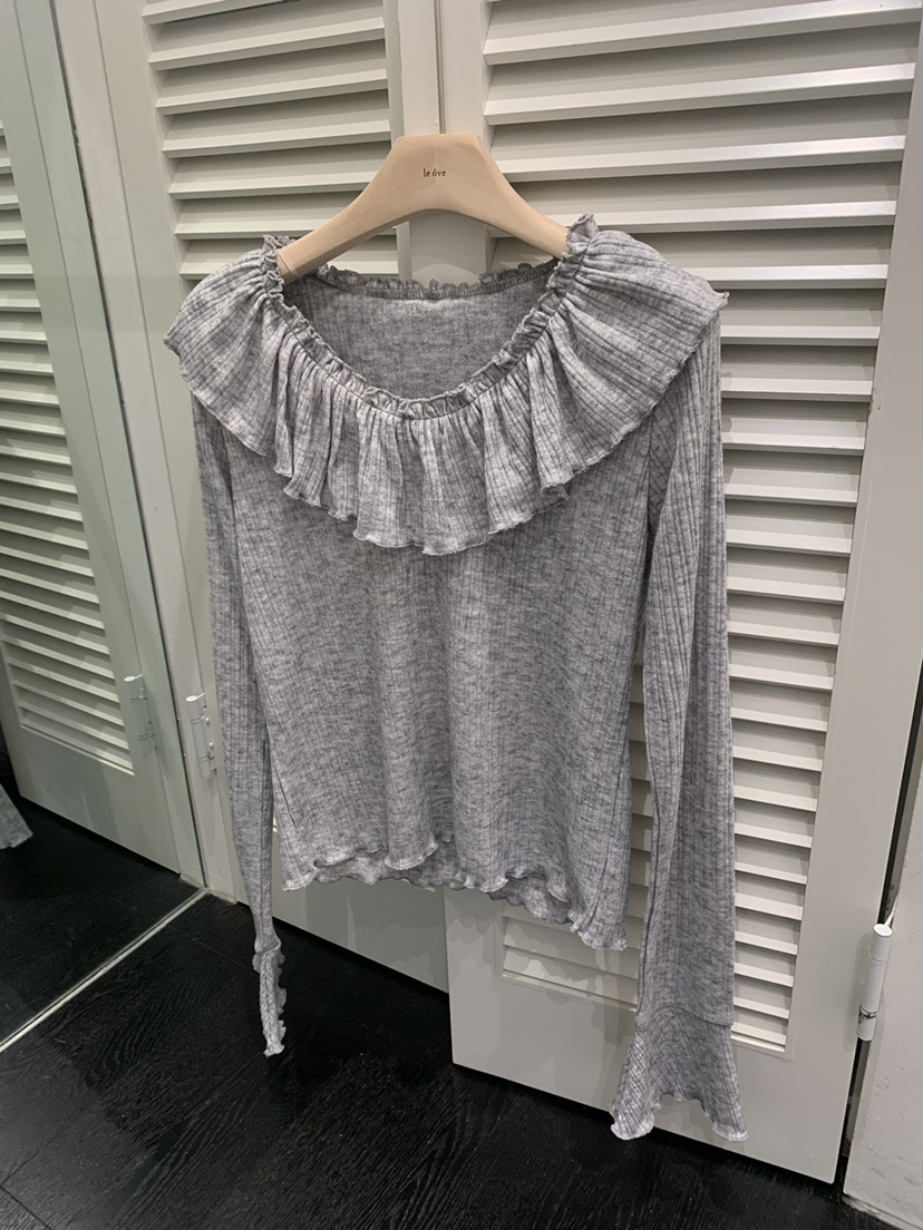 LE OVE/VERDI韓國直郵實拍女裝新款休閑人氣26春夏長袖T恤LE OVE/VERDI長袖T恤圖色1