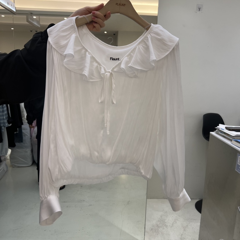 FLAUNT韓國直郵女裝新款推薦26春夏人氣休閑熱賣襯衫蕾絲衫FLAUNT襯衫/蕾絲衫圖色3