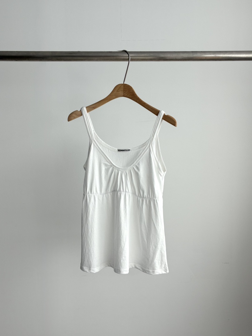 ROMANTICIZE韓國東大門代購女裝新款推薦休閑吊帶背心褶皺ROMANTICIZE吊帶/背心圖色1