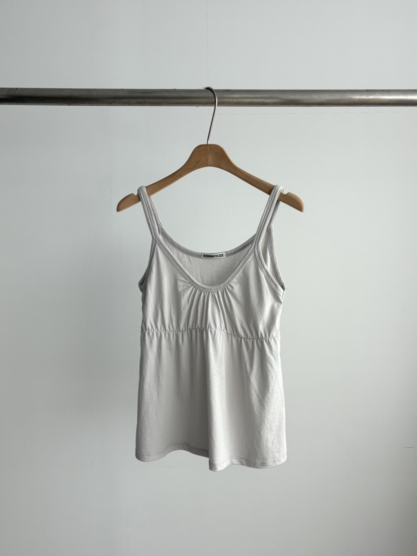 ROMANTICIZE韓國東大門代購女裝新款推薦休閑吊帶背心褶皺ROMANTICIZE吊帶/背心圖色2