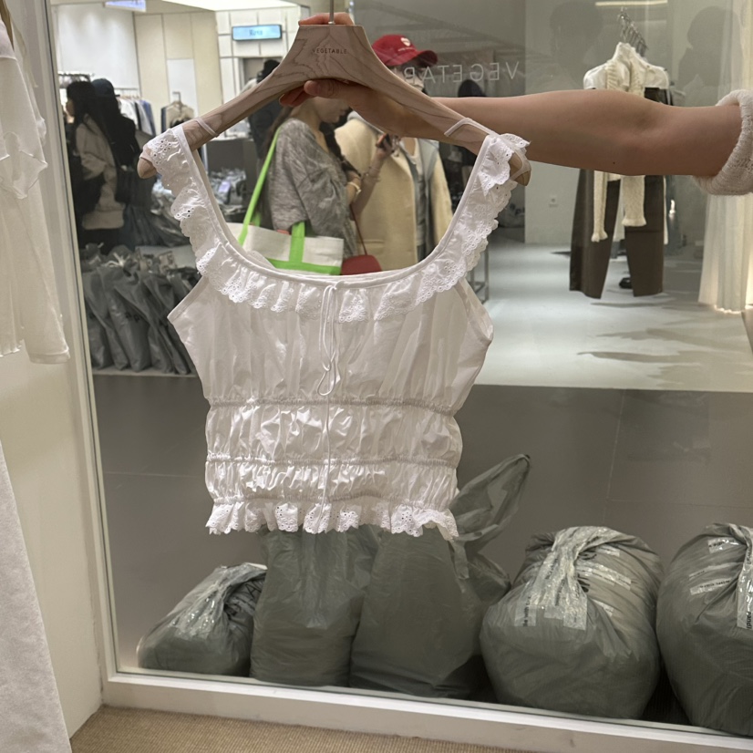 VEGETABLE韓國東大門代購女裝新品職業時尚熱賣推薦吊帶背心VEGETABLE吊帶/背心圖色1