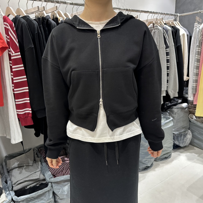 OPEN韓國直郵女裝新品時尚人氣休閑26春夏夾克連帽衫拉鏈OPEN夾克圖色2