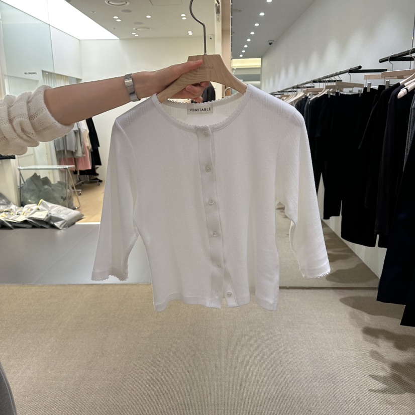 VEGETABLE韓國東大門直郵女裝新款時尚職業休閑熱賣26春夏T恤VEGETABLET恤圖色1