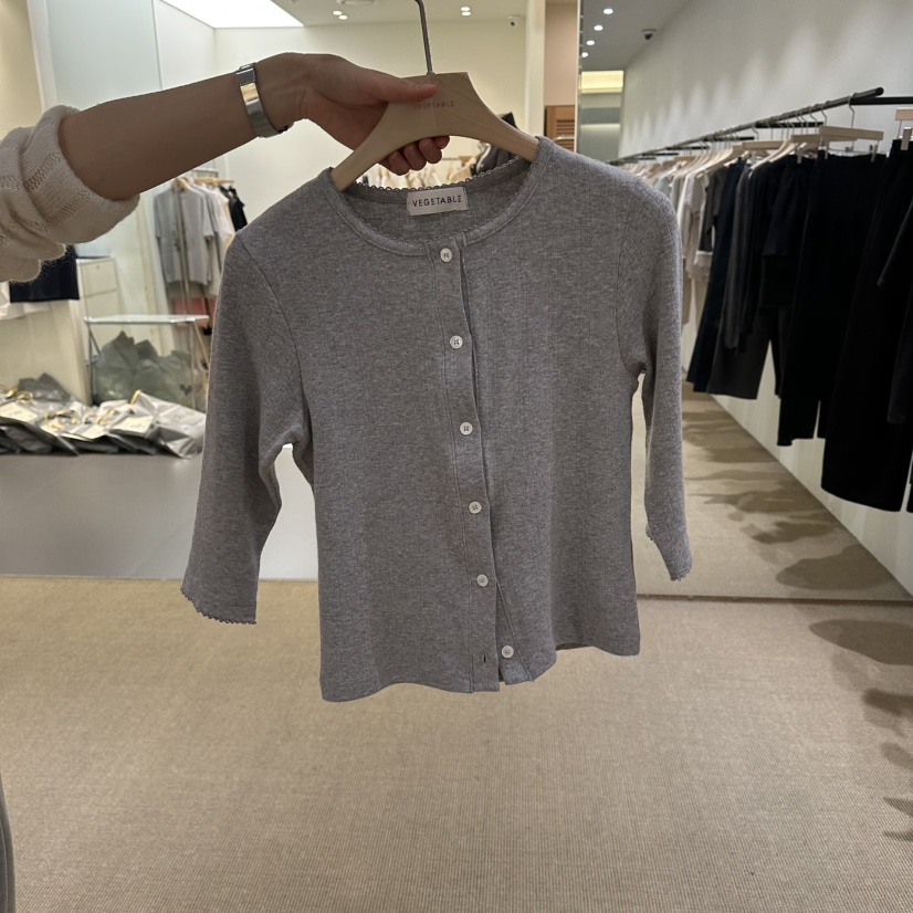 VEGETABLE韓國東大門直郵女裝新款時尚職業休閑熱賣26春夏T恤VEGETABLET恤圖色2