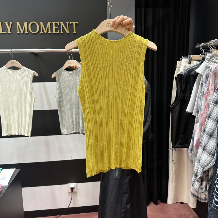 DAILY MOMENT韓國代購女裝新款職業人氣吊帶背心針織羅紋DAILY MOMENT吊帶/背心圖色3