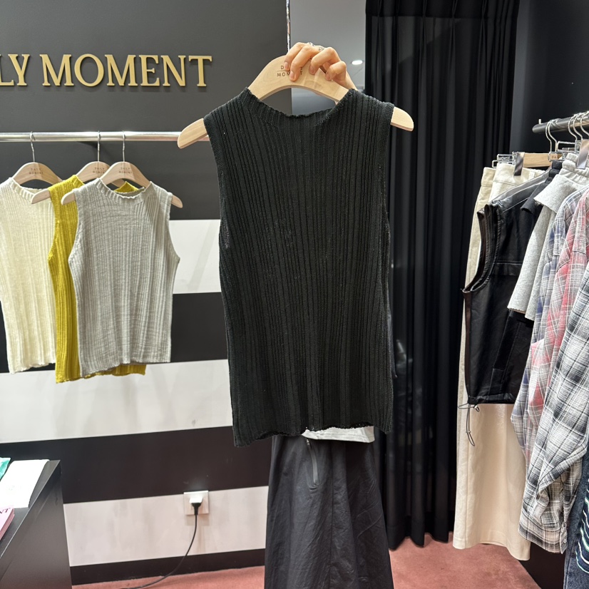 DAILY MOMENT韓國代購女裝新款職業人氣吊帶背心針織羅紋DAILY MOMENT吊帶/背心圖色5