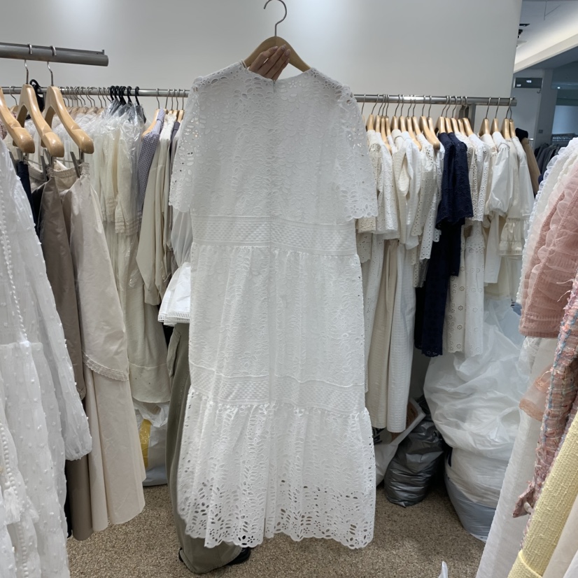 A韓國直郵實拍女裝新款26春夏休閑推薦熱賣職業連衣裙含腰繩A STORE連衣裙