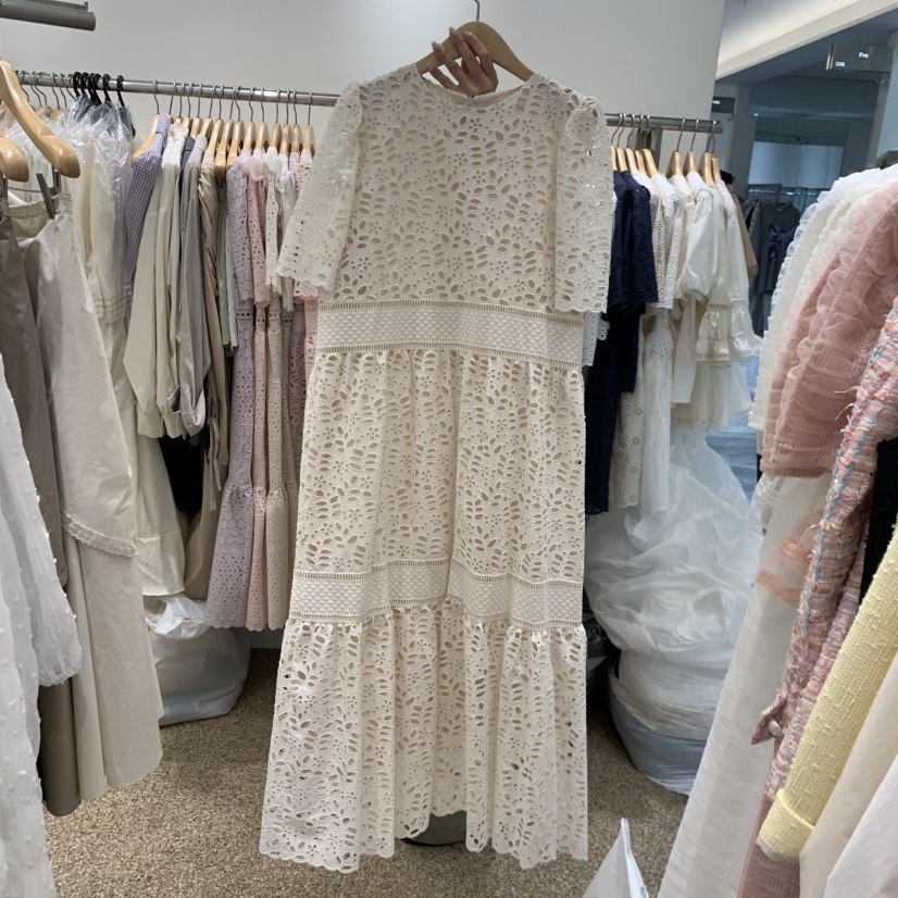 A韓國直郵實拍女裝新款26春夏休閑推薦熱賣職業連衣裙含腰繩A STORE連衣裙圖色2