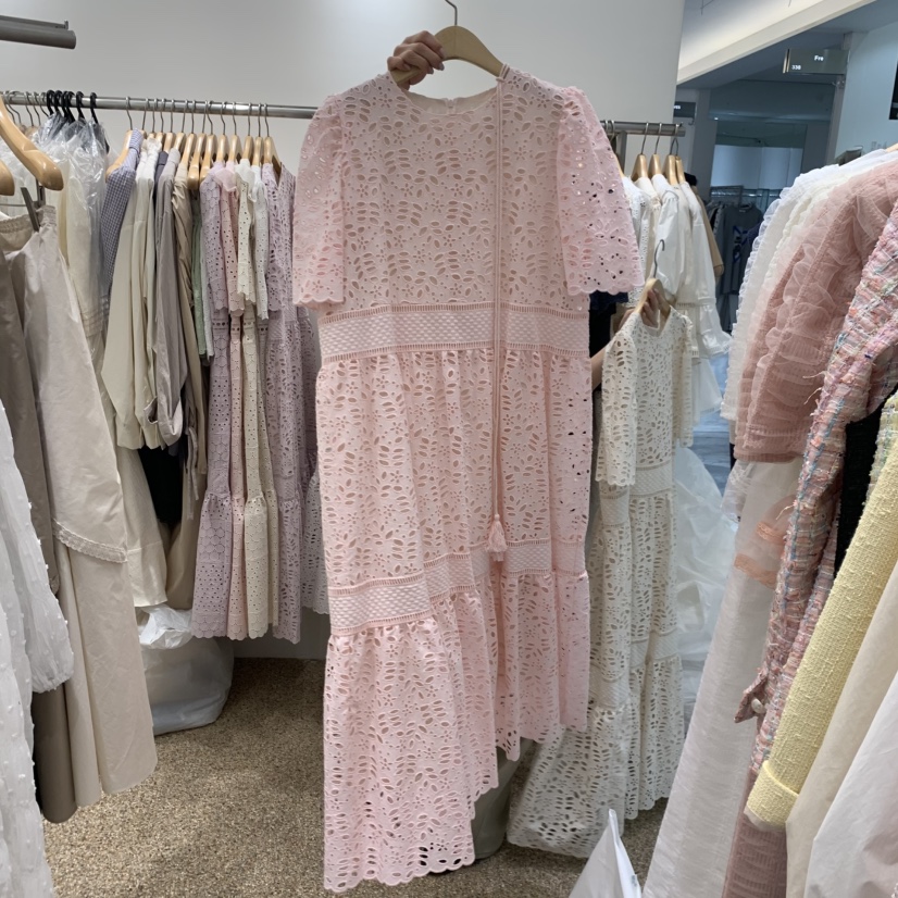 A韓國直郵實拍女裝新款26春夏休閑推薦熱賣職業連衣裙含腰繩A STORE連衣裙圖色3