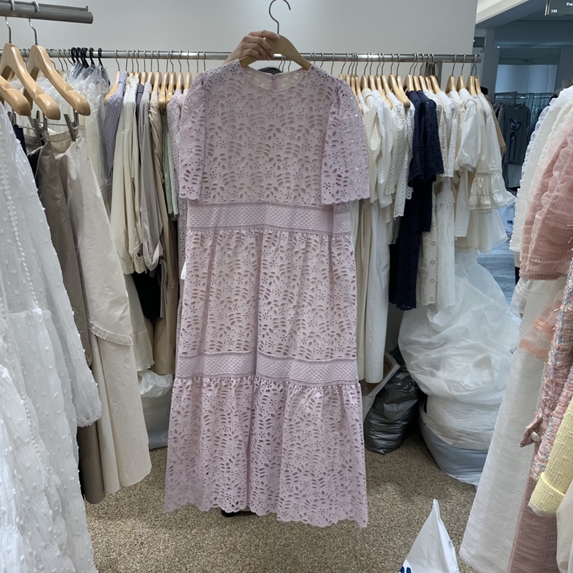 A韓國直郵實拍女裝新款26春夏休閑推薦熱賣職業連衣裙含腰繩A STORE連衣裙圖色4