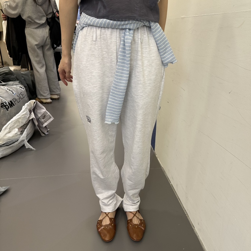 BERTHA韓國東大門直郵女裝新品熱賣時尚休閑褲毛圈布刺繡BERTHA休閑褲圖色1