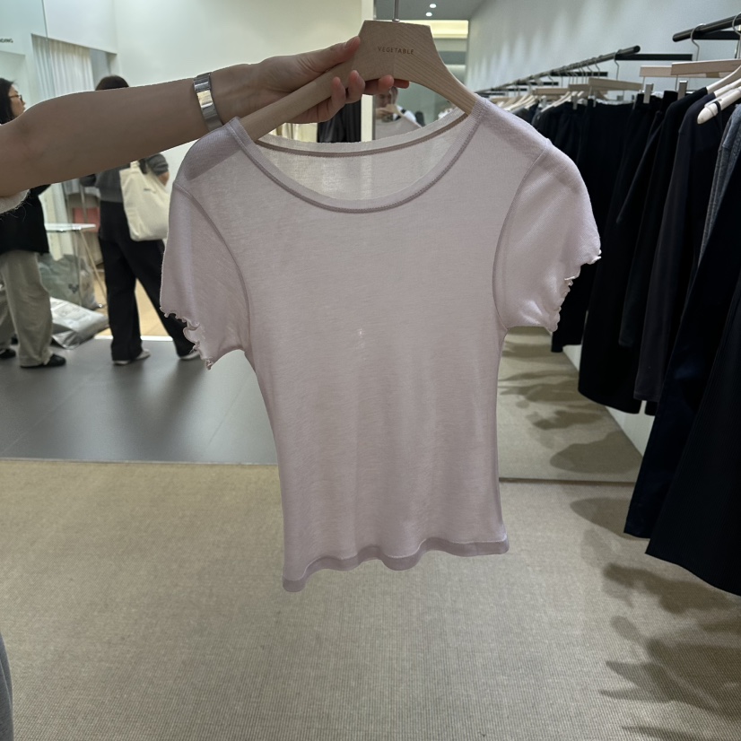 VEGETABLE韓國直郵實拍女士新品26春夏人氣職業休閑推薦T恤VEGETABLET恤圖色2