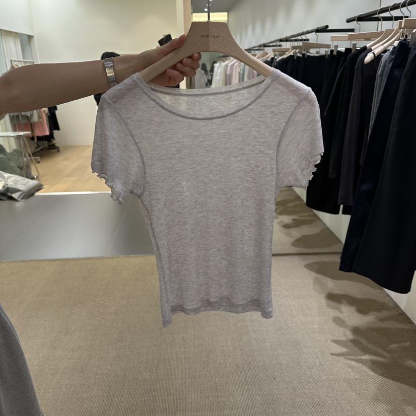 VEGETABLE韓國直郵實拍女士新品26春夏人氣職業休閑推薦T恤VEGETABLET恤圖色3
