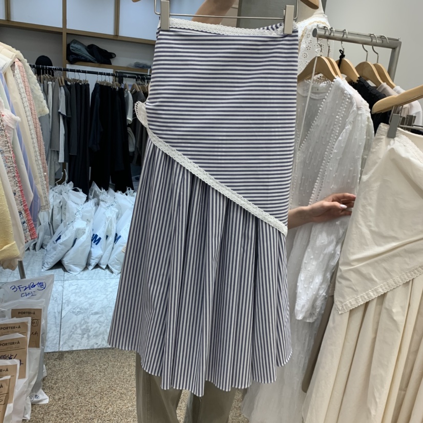 A韓國東大門代購女士新款人氣26春夏休閑半身裙中短裙含圍巾A STORE半身裙/中短裙