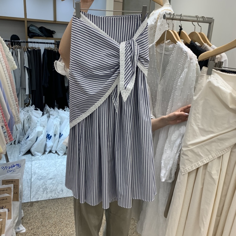 A韓國東大門代購女士新款人氣26春夏休閑半身裙中短裙含圍巾A STORE半身裙/中短裙圖色1