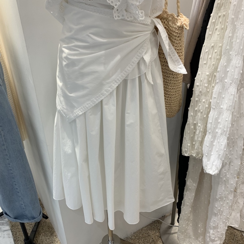 A韓國東大門代購女士新款人氣26春夏休閑半身裙中短裙含圍巾A STORE半身裙/中短裙圖色5