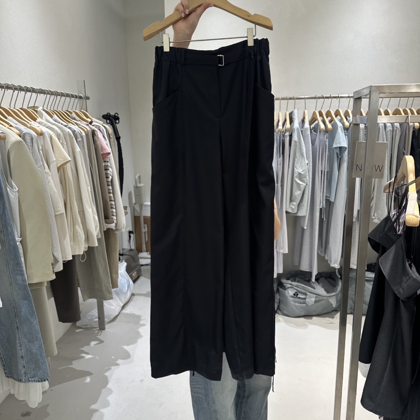 OVU韓國代購女士新品推薦26春夏時尚熱賣人氣休閑職業休閑褲OVU休閑褲圖色1黑色