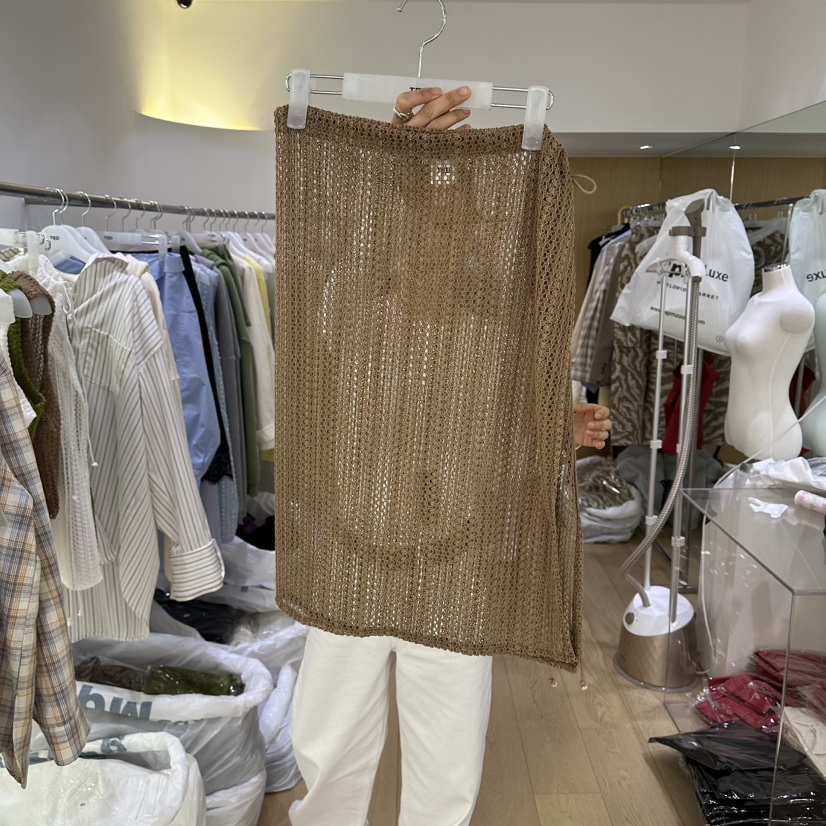 TED韓國東大門代購女裝新款人氣時尚26春夏半身裙中短裙裹身裙TED半身裙/中短裙圖色3