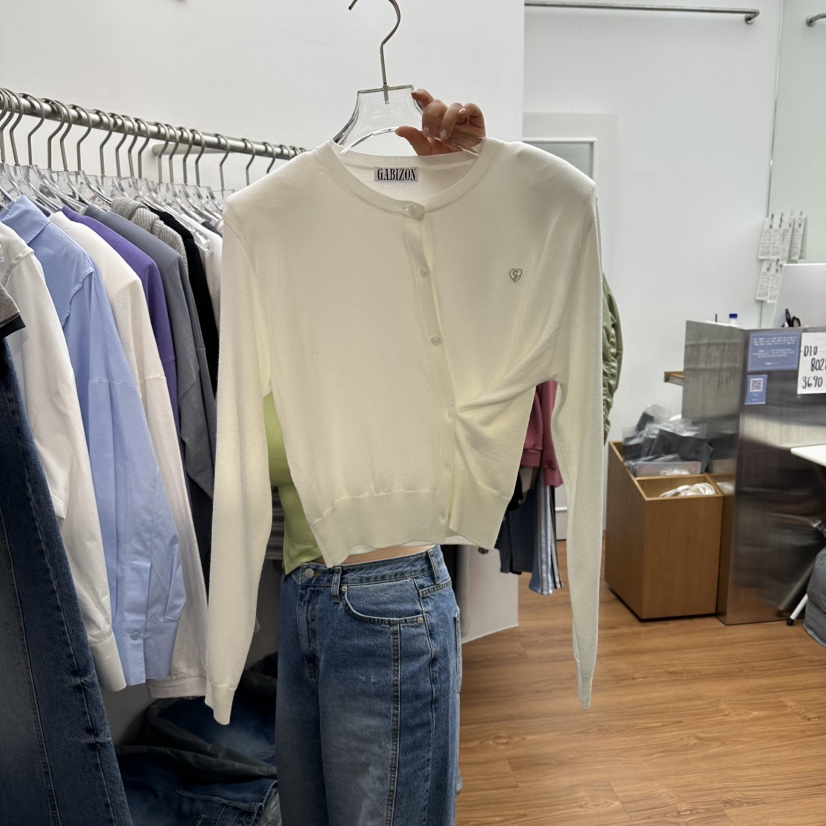 GABIZON韓國東大門直郵女士新款推薦26春夏休閑針織衫開衫GABIZON針織衫圖色1