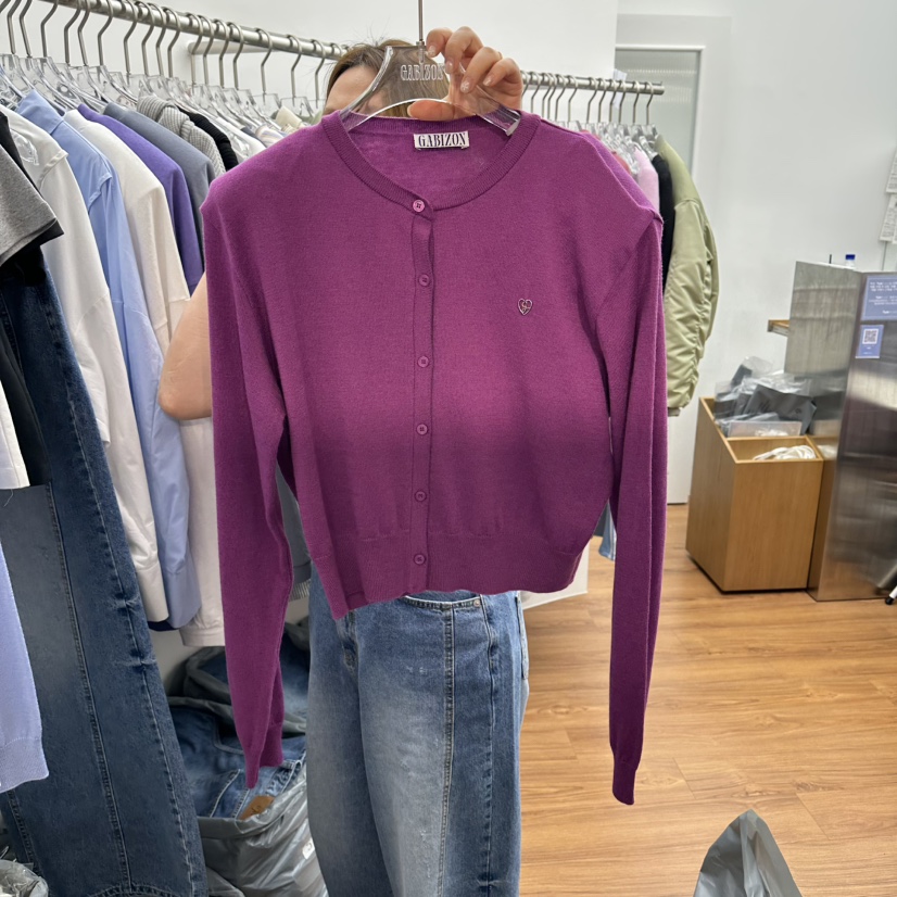 GABIZON韓國東大門直郵女士新款推薦26春夏休閑針織衫開衫GABIZON針織衫圖色4