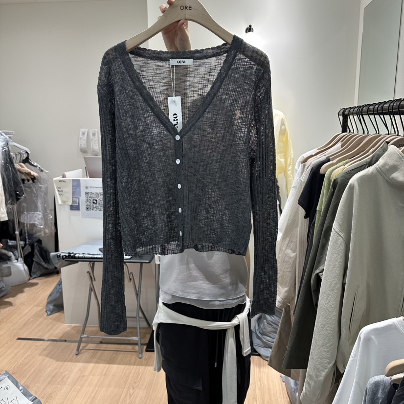 ORE-P韓國東大門直郵女士新品熱賣人氣26春夏時尚針織衫ORE針織衫圖色3墨色