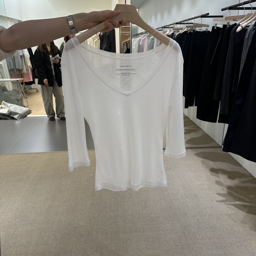 VEGETABLE韓國直郵實拍女裝新品26春夏時尚人氣職業休閑T恤VEGETABLET恤圖色3