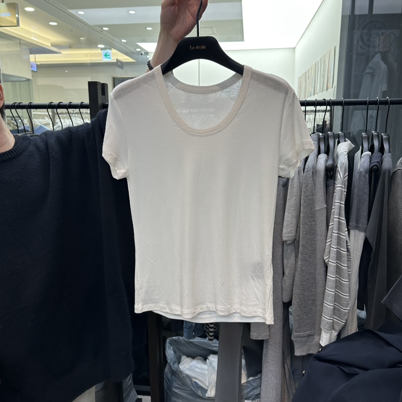 LE ETOILE韓國東大門直郵女裝新品休閑26春夏職業人氣T恤Le etoileT恤圖色2