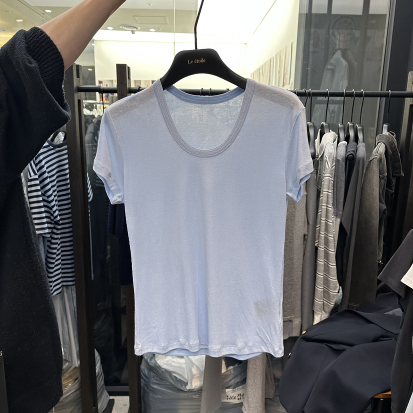 LE ETOILE韓國東大門直郵女裝新品休閑26春夏職業人氣T恤Le etoileT恤圖色3