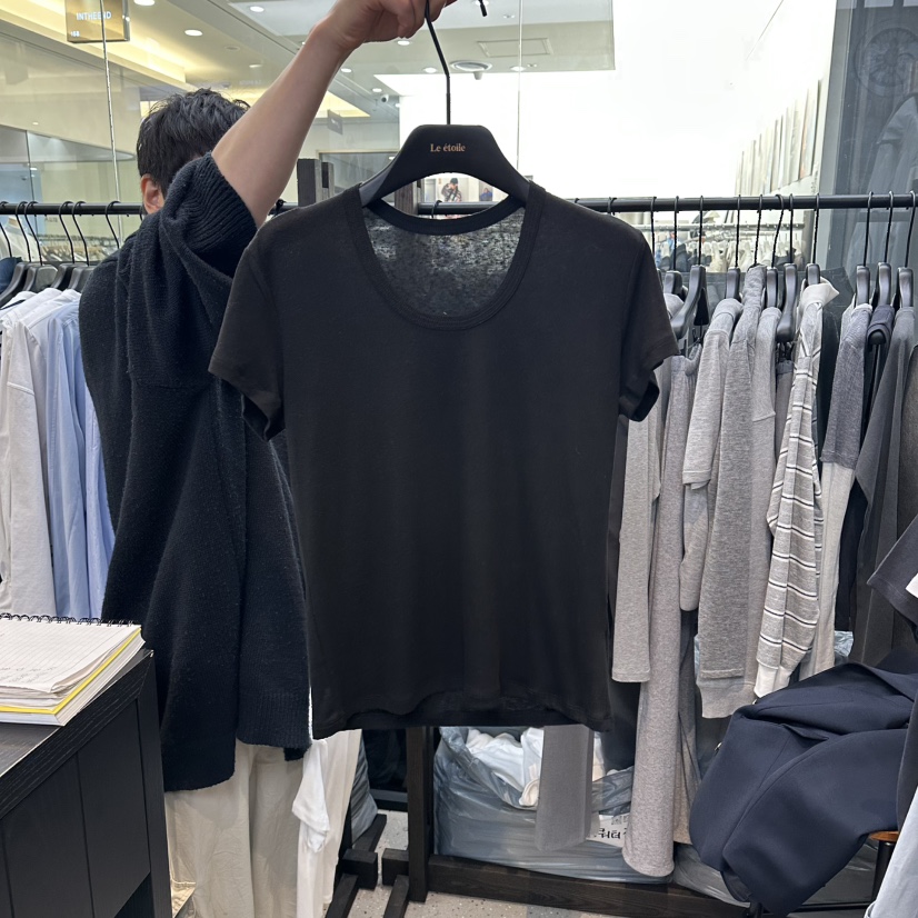 LE ETOILE韓國東大門直郵女裝新品休閑26春夏職業人氣T恤Le etoileT恤圖色4