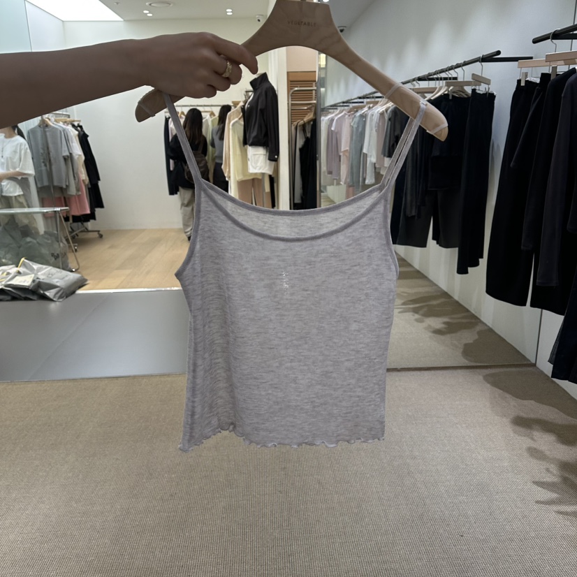 VEGETABLE韓國直郵實拍女裝新款職業人氣休閑26春夏吊帶背心VEGETABLE吊帶/背心圖色3
