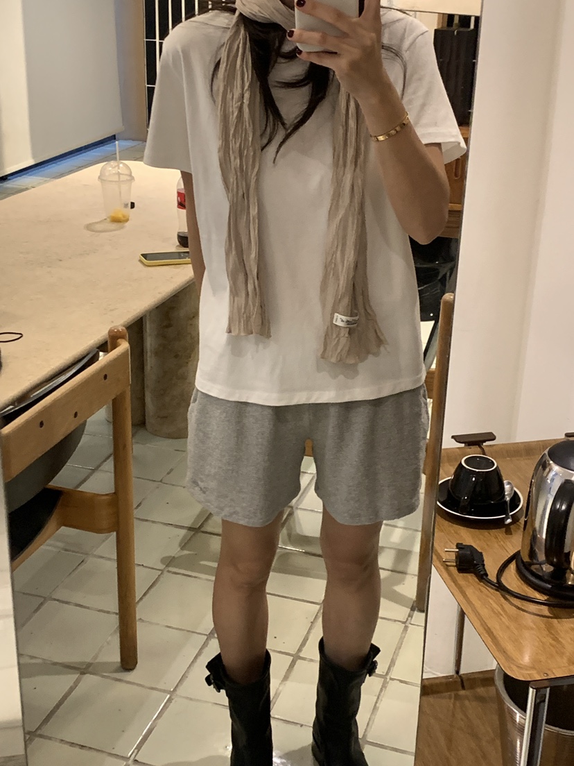 UNDERSON韓國直郵實拍女裝新款休閑26春夏圍巾披肩褶皺圍巾UNDERSON圍巾/披肩圖色2