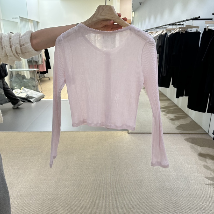 VEGETABLE韓國東大門直郵女士新款人氣26春夏職業長袖T恤VEGETABLE長袖T恤