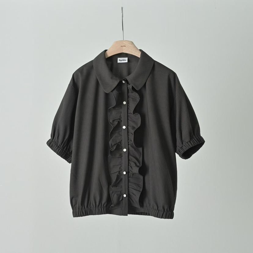 RUMBA韓國東大門代購女士新品人氣熱賣推薦職業襯衫蕾絲衫RUMBA襯衫/蕾絲衫圖色2咖色