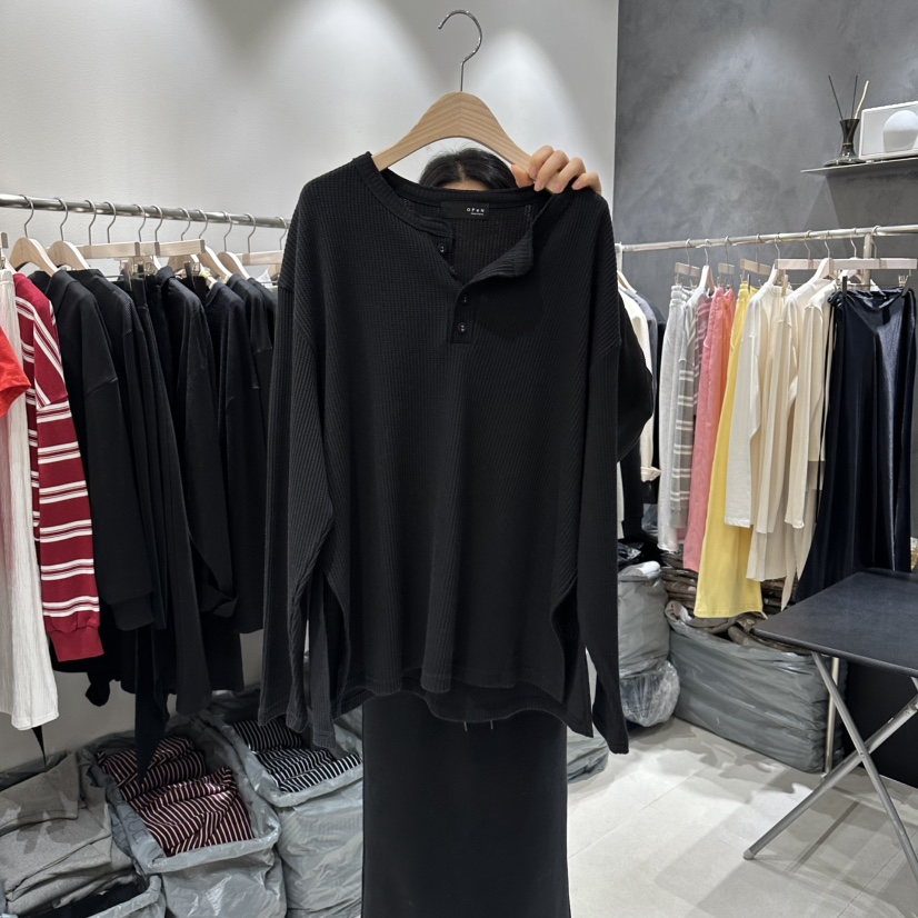 OPEN韓國直郵女士新款熱賣休閑職業人氣26春夏推薦長袖T恤OPEN長袖T恤圖色2