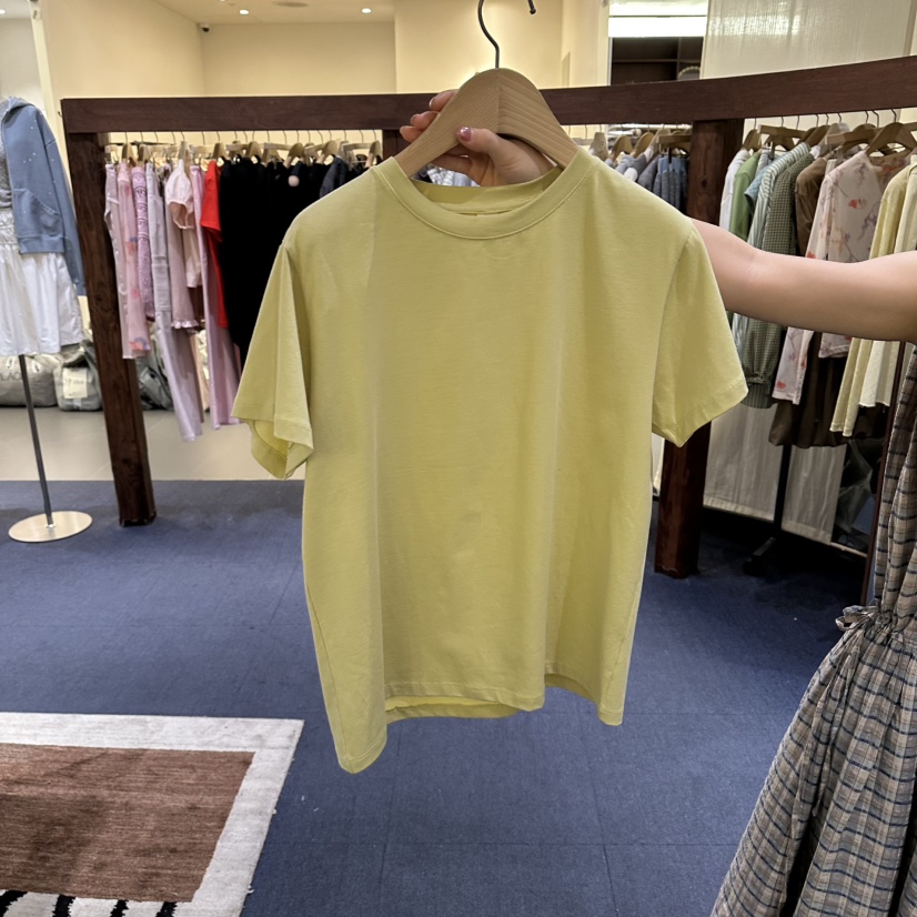 FURE韓國直郵實拍女裝新款熱賣推薦26春夏休閑時尚職業T恤FURET恤圖色2