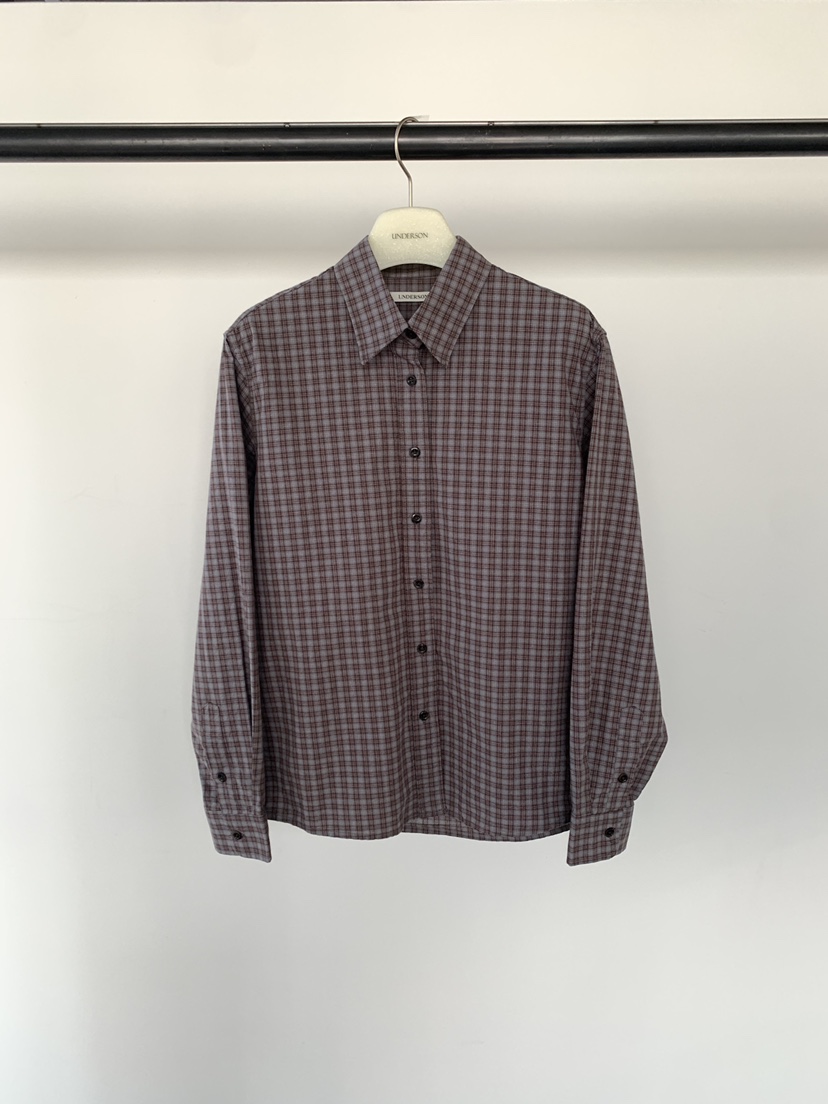 UNDERSON韓國直郵實拍女士新款熱賣時尚人氣襯衫蕾絲衫格紋UNDERSON襯衫/蕾絲衫圖色2