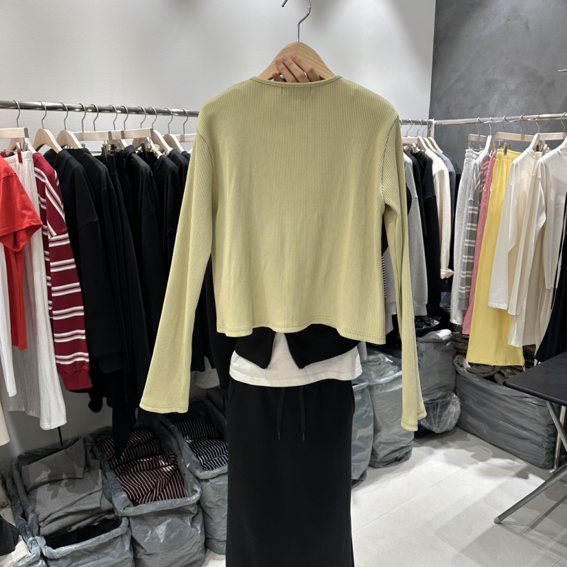 OPEN韓國直郵女士新款時尚職業人氣推薦休閑26春夏針織衫開衫OPEN針織衫