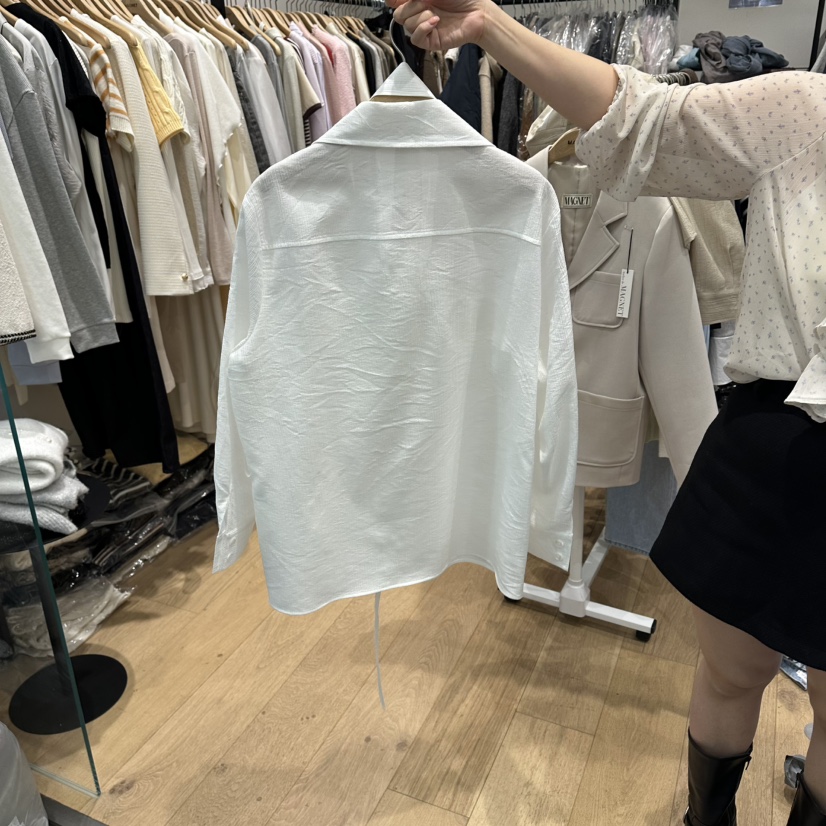 M.G.N韓國直郵女裝新品人氣時尚26春夏襯衫蕾絲衫含圍巾MAGNET襯衫/蕾絲衫