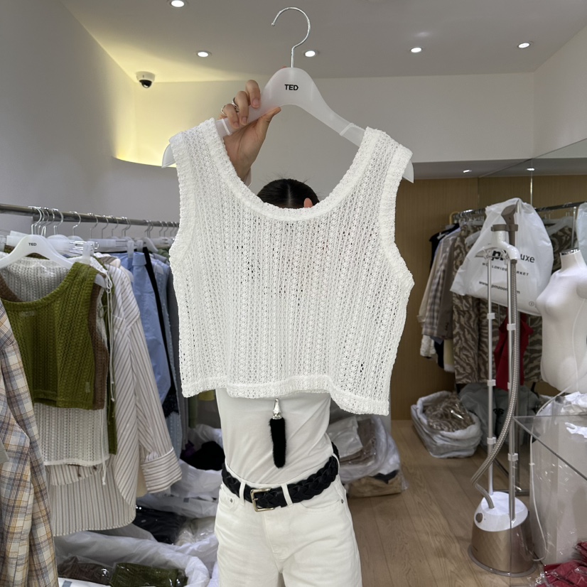 TED韓國東大門直郵女士新款時尚26春夏休閑推薦人氣吊帶背心TED吊帶/背心圖色1