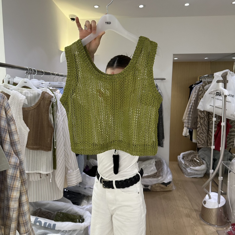 TED韓國東大門直郵女士新款時尚26春夏休閑推薦人氣吊帶背心TED吊帶/背心圖色2