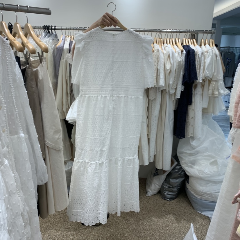 A韓國東大門代購女裝新款休閑熱賣26春夏人氣連衣裙含腰繩A STORE連衣裙