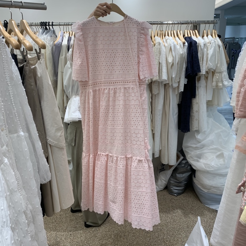 A韓國東大門代購女裝新款休閑熱賣26春夏人氣連衣裙含腰繩A STORE連衣裙圖色3