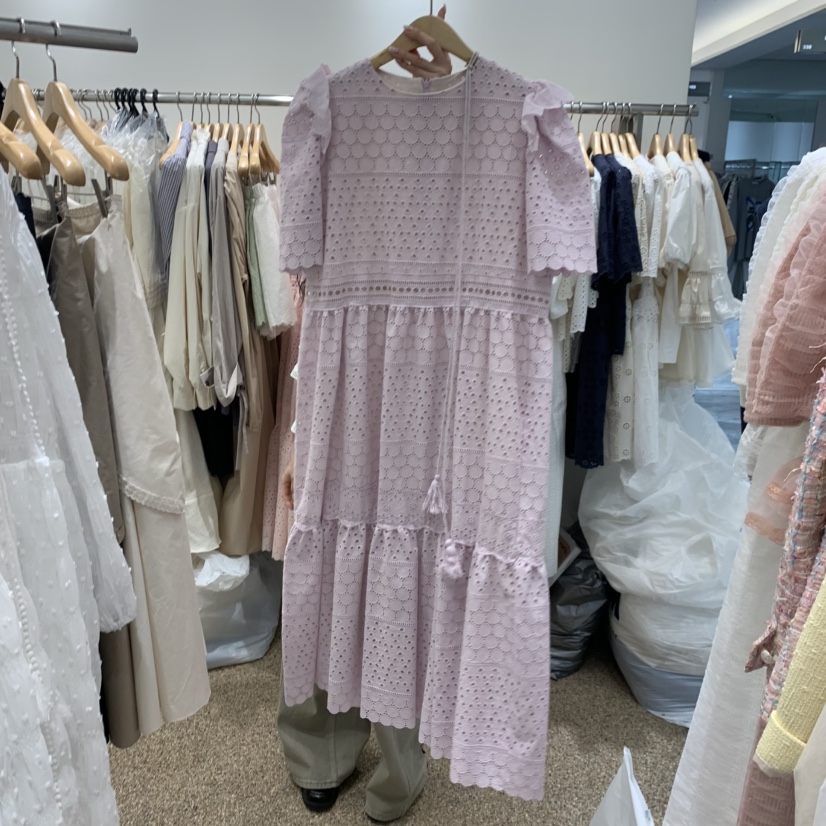 A韓國東大門代購女裝新款休閑熱賣26春夏人氣連衣裙含腰繩A STORE連衣裙圖色4