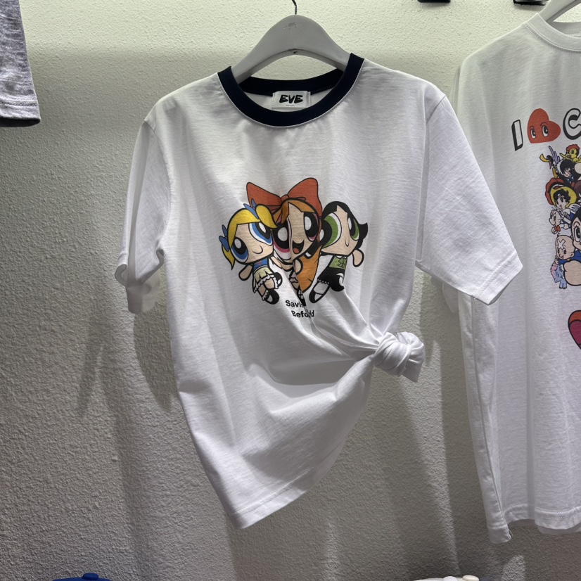 EVE韓國東大門代購女裝新款職業人氣推薦時尚熱賣休閑T恤EVET恤圖色1